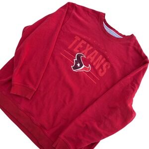 NFL Pro Line Fanatics Houston Texans Mens 3XL Red Crewneck Sweatshirt Fleece